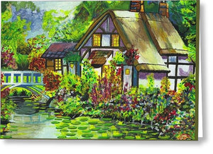 Summer Cottage - Greeting Card