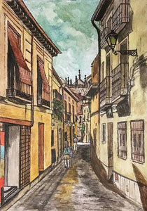 Summer Street in Toledo - Art Print