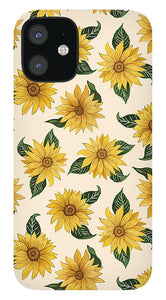 Summer Sunflower Pattern - Phone Case