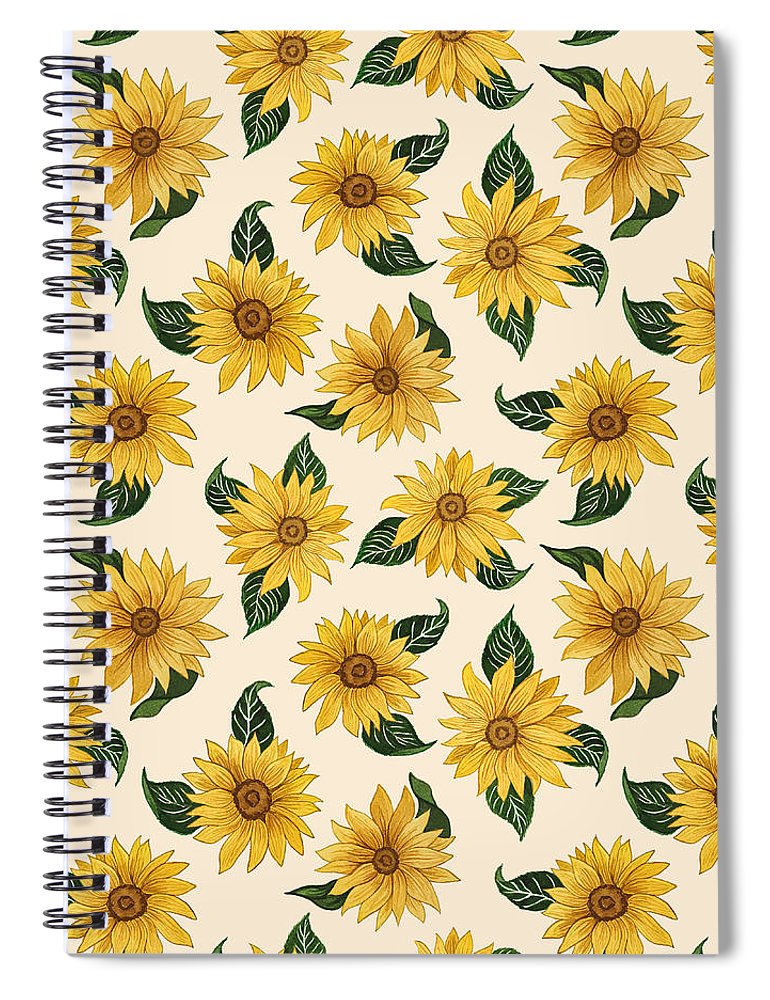 Summer Sunflower Pattern - Spiral Notebook – Lauren Ullrich Art