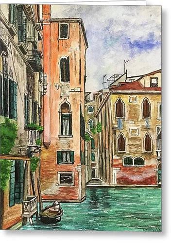 Summer Venice Canal - Greeting Card