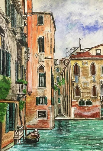 Summer Venice Canal - Art Print