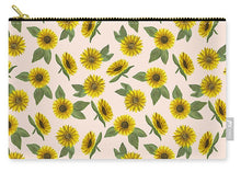 Load image into Gallery viewer, Sunflower Watercolor Pattern - Carry-All Pouch