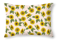 Load image into Gallery viewer, Sunflower Watercolor Pattern - Throw Pillow