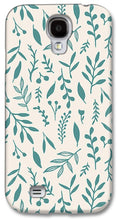 Load image into Gallery viewer, Teal Falling Leaves Pattern - Phone Case