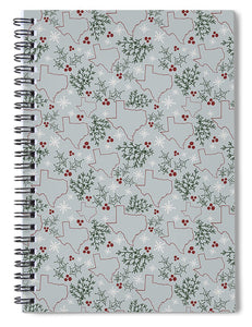 Texas Christmas Pattern - Spiral Notebook