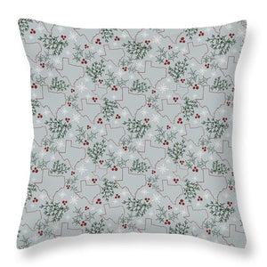 Texas Christmas Pattern - Throw Pillow