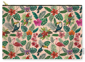Tropical Bird Pattern - Carry-All Pouch