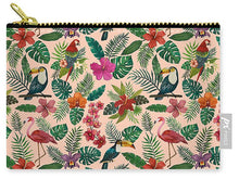 Load image into Gallery viewer, Tropical Bird Pattern - Carry-All Pouch