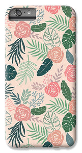 Tropical Floral Pattern - Phone Case