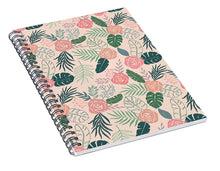 Load image into Gallery viewer, Tropical Floral Pattern - Spiral Notebook