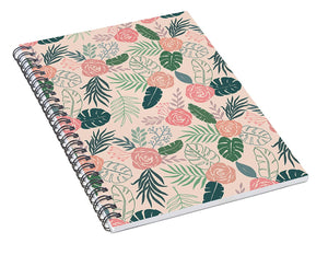 Tropical Floral Pattern - Spiral Notebook