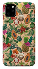 Load image into Gallery viewer, Tropical Fruit and Flowers Pattern - Phone Case