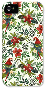 Tropical Parrot Pattern - Phone Case