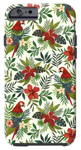 Tropical Parrot Pattern - Phone Case