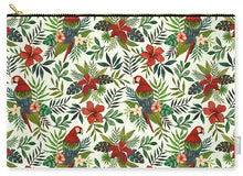 Load image into Gallery viewer, Tropical Parrot Pattern - Carry-All Pouch