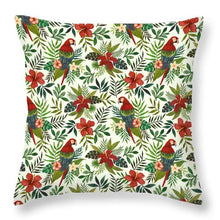 Load image into Gallery viewer, Tropical Parrot Pattern - Throw Pillow