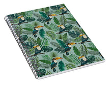 Load image into Gallery viewer, Tropical Toucan Pattern - Spiral Notebook