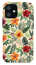 Load image into Gallery viewer, Tropical Watercolor Floral Pattern - Phone Case