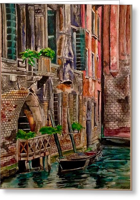 Venice Canal - Greeting Card