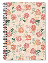 Load image into Gallery viewer, Warm Floral Pattern - Spiral Notebook