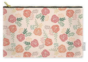 Warm Floral Pattern - Carry-All Pouch