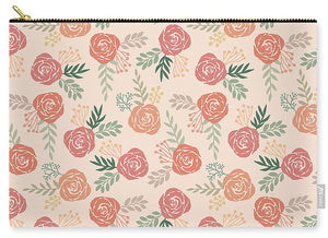 Warm Floral Pattern - Carry-All Pouch