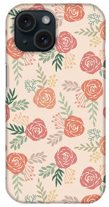 Warm Floral Pattern - Phone Case