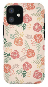 Warm Floral Pattern - Phone Case