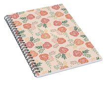 Load image into Gallery viewer, Warm Floral Pattern - Spiral Notebook