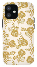 Load image into Gallery viewer, Warm Gold Floral Pattern - Phone Case