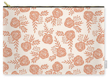 Load image into Gallery viewer, Warm Orange Floral Pattern - Carry-All Pouch