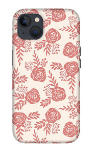 Warm Pink Floral Pattern - Phone Case