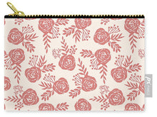 Load image into Gallery viewer, Warm Pink Floral Pattern - Carry-All Pouch