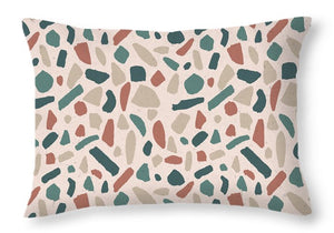 Warm Terrazzo Pattern - Throw Pillow