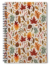 Load image into Gallery viewer, Watercolor Fall Leaves - Spiral Notebook