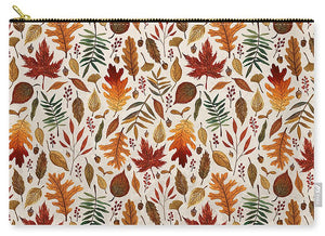 Watercolor Fall Leaves - Carry-All Pouch
