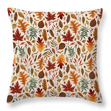 Load image into Gallery viewer, Watercolor Fall Leaves - Throw Pillow