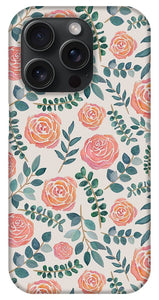 Watercolor Floral Pattern - Phone Case