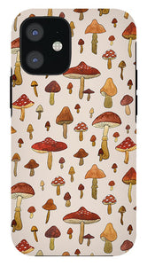 Watercolor Mushroom Pattern - Phone Case