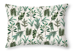 Winter Branch Pattern - Throw Pillow