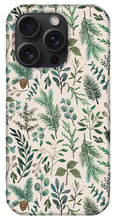Load image into Gallery viewer, Winter Eucalyptus and Berry Pattern - Phone Case