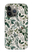 Load image into Gallery viewer, Winter Floral Pattern - Phone Case