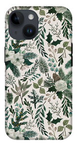 Winter Floral Pattern - Phone Case