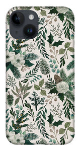 Winter Floral Pattern - Phone Case