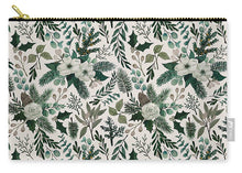 Load image into Gallery viewer, Winter Floral Pattern - Carry-All Pouch