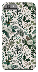 Winter Floral Pattern - Phone Case