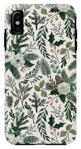 Winter Floral Pattern - Phone Case