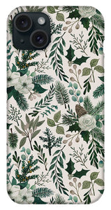 Winter Floral Pattern - Phone Case