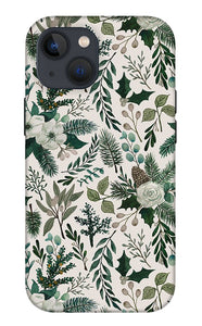 Winter Floral Pattern - Phone Case